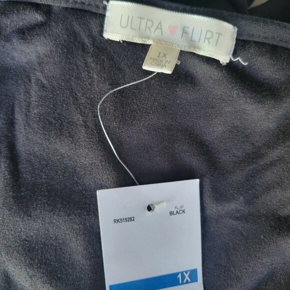 Ultra Flirt Lace-Trim Dress Women's.  Size 1X Juniors. New With Tags $44 - Picture 2 of 11